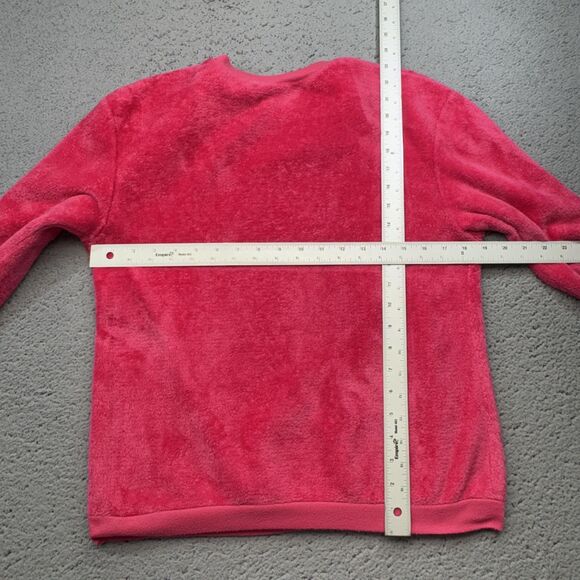 Marilyn Monroe Sweatshirt Womens Medium Pink Fuzzy Fleece Graphic Norma Sweater - Picture 5 of 8